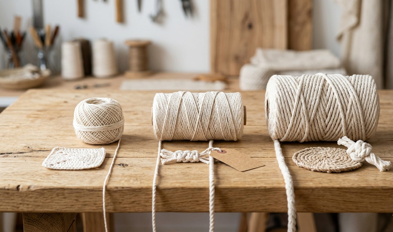 Como escolher a espessura correta do barbante para cada aplicação